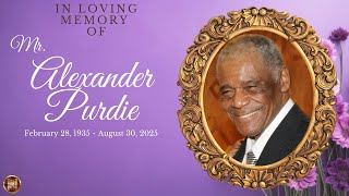 Celebration of life services for Mr. Alexander Purdie