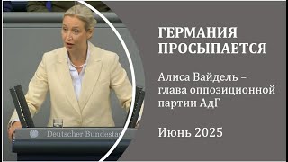 видео: Германия просыпается. Точный перевод речи главы оппозиционной партии АдГ - Алисы Вайдель. Июнь 2025. картинка: Германия просыпается. Точный перевод речи главы оппозиционной партии АдГ - Алисы Вайдель. Июнь 2025.