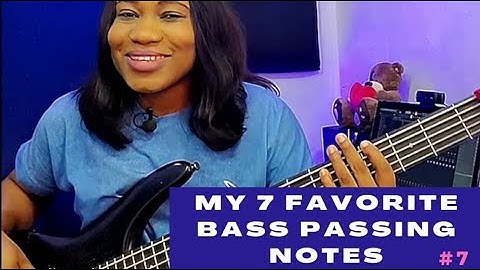 My 7 favorite bass passing notes. So easy to get, you can try them