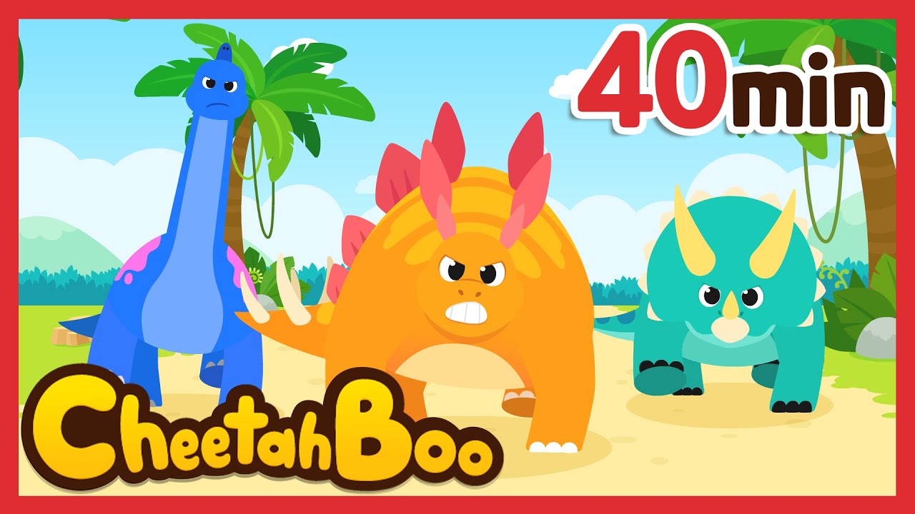 Boom! We are the Plant-Eating Dinosaurs!😤 | stegosaurus | Nursery rhymes & Kids Song | #Cheetahboo