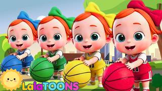 Little Baby Plays with Colorful Balls | EP264 | LALATOONS Fun Learning 🌈