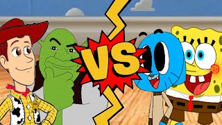 M.u.g.e.n Battles Sheriff Woodyshrek Vs Spongebobgumball