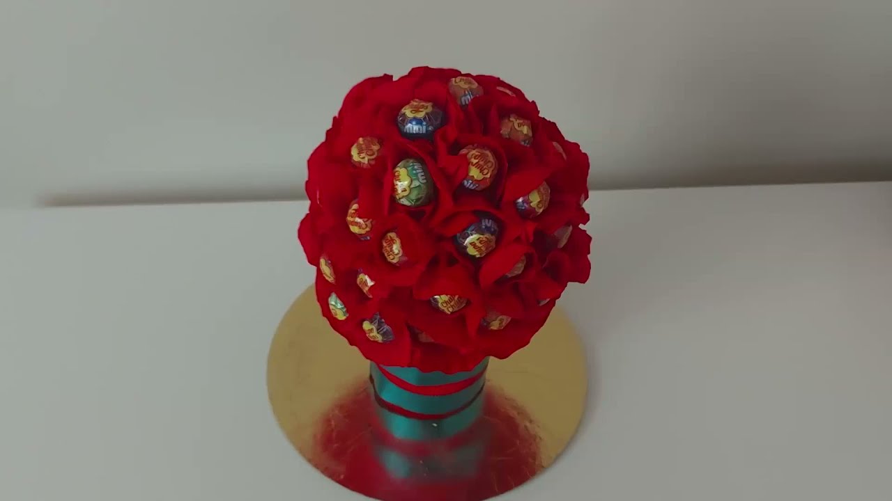 Цветок чупа чупс своими руками