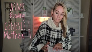 Christian ASMR | Bible Reading: Genesis 1 & Matthew 1