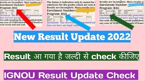 ignou results update 2022 ignou result ignou result December 2021 ignou December 2021 exam result