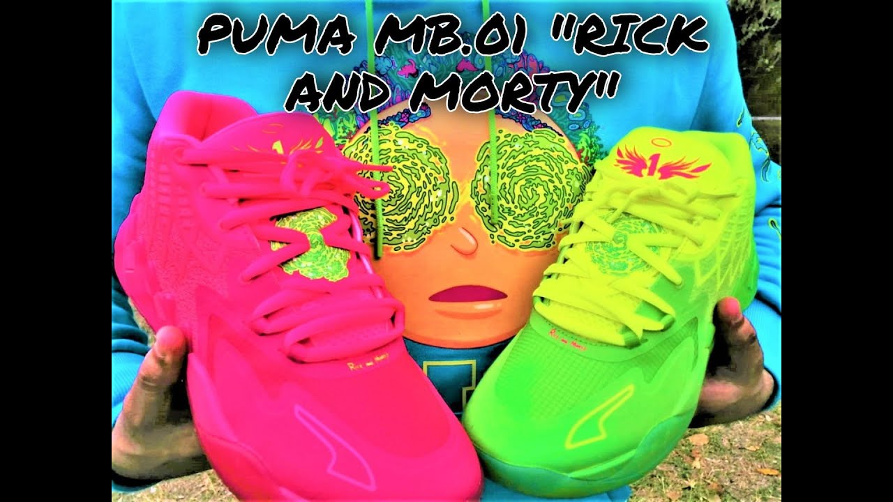 PUMA MB.01 RICK Y MORTY EN ESPAÑOL !! PRESENTADOS POR RICK Y MORTY !! PUMA  MB.01 RICK Y MORTY REVIEW - YouTube