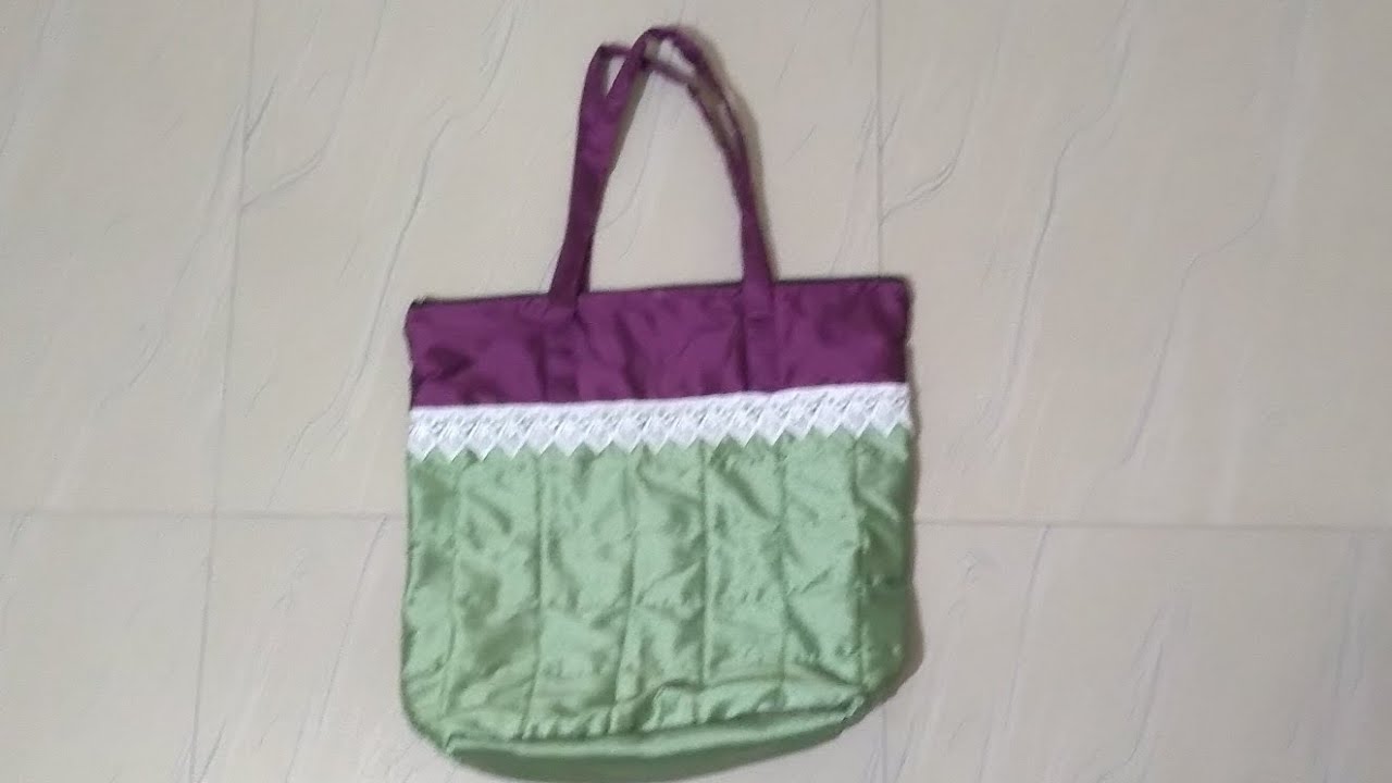 How to make Simple Handbag in Marathi, घरगुती बॅग बनवणे YouTube