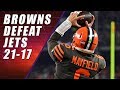 Cleveland Browns WIN! BROWNS WIN! BROWNS WIN! Defeat Jets