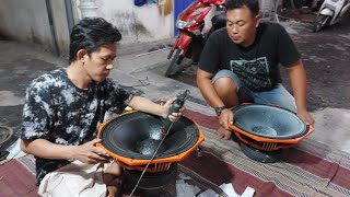 Servis Speaker Balap 18inch Ashley Orange Double Maghnet Model Dm 1845