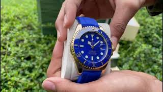 Rolex Submariner Rubber Strap Blue Colour