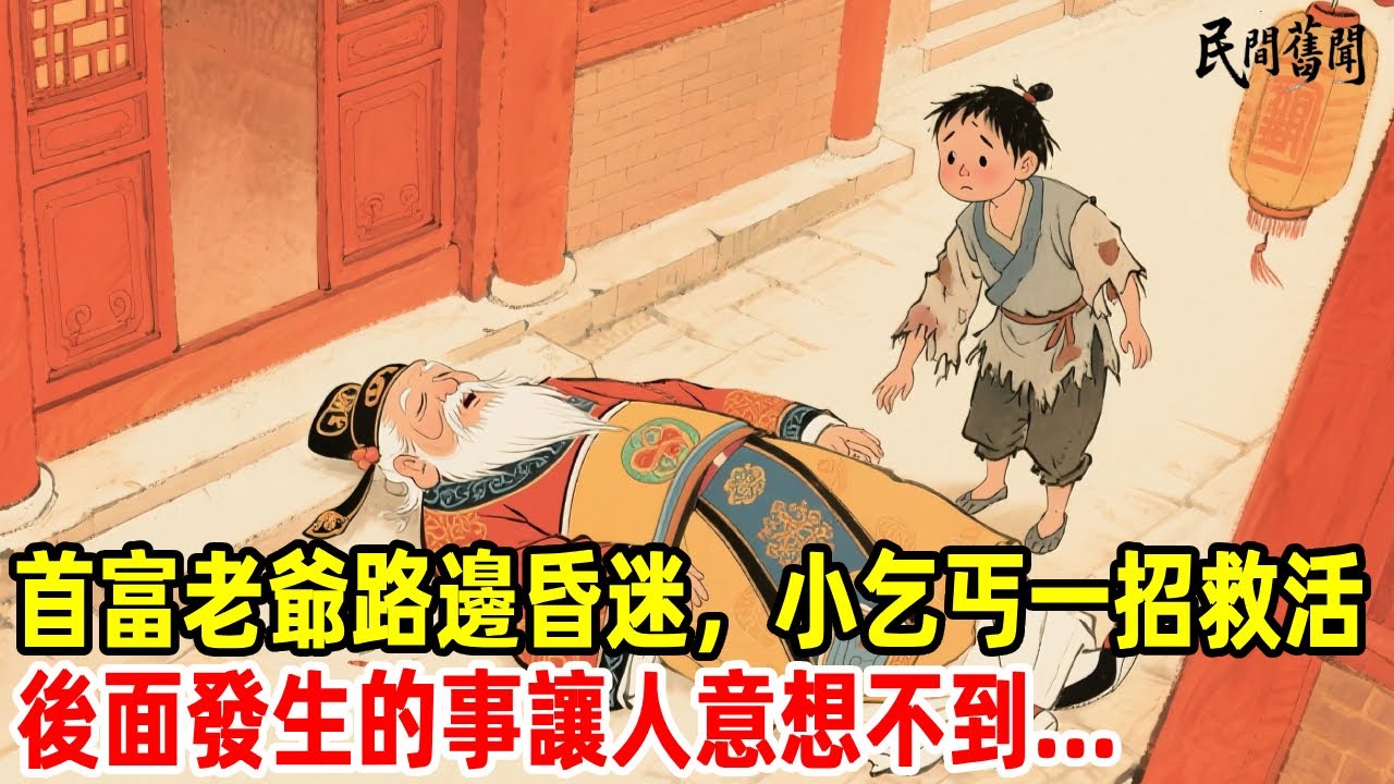 首富老爺路邊昏迷，小乞丐一招救活，後面發生的事讓人意向不到...#民間舊聞#民間故事 #懸疑 #原創 #故事分享