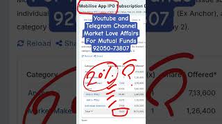 Mobilise App Lab SME IPO - 2nd Day Subscription Status + GMP #MobiliseIPO #MobiliseAPPIPO