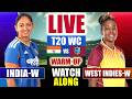 🔴LIVE: IND-W vs WI-W, T20 World Cup Warm Up | India vs West Indies Live | Live Cricket Match Today