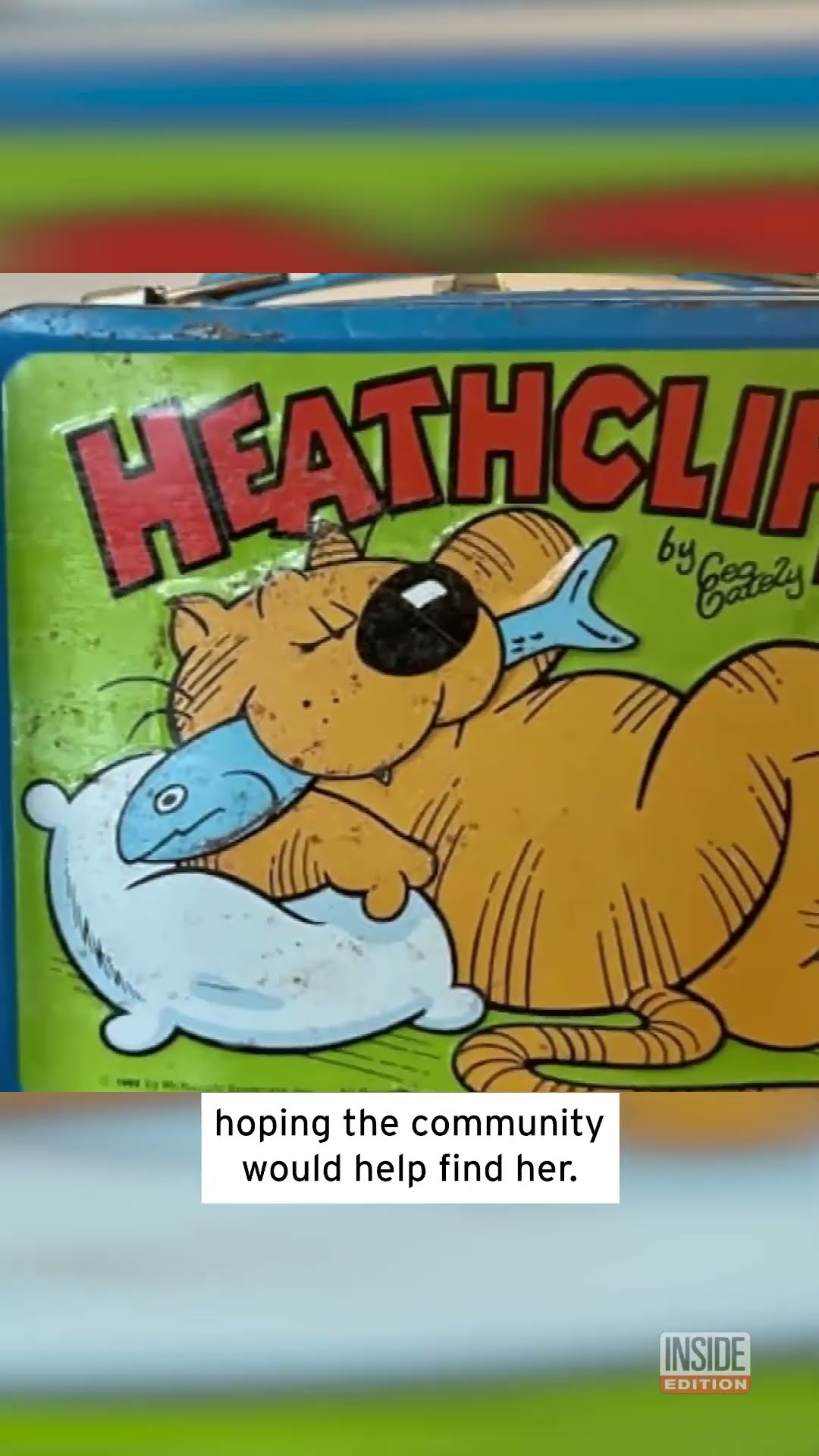 1982 Heathcliff Lunch Box Returned to Woman After 42 Years #shorts