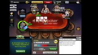 Jugando Texas Holdem Poker Facebook 800.000 $$$!!