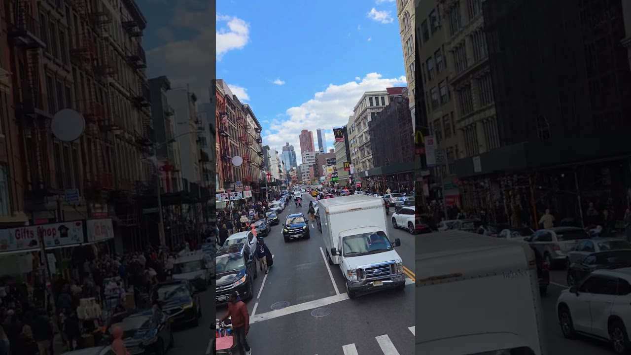 Cruising Busy NYC Streets Top Deck View! #short #nyc #manhattan