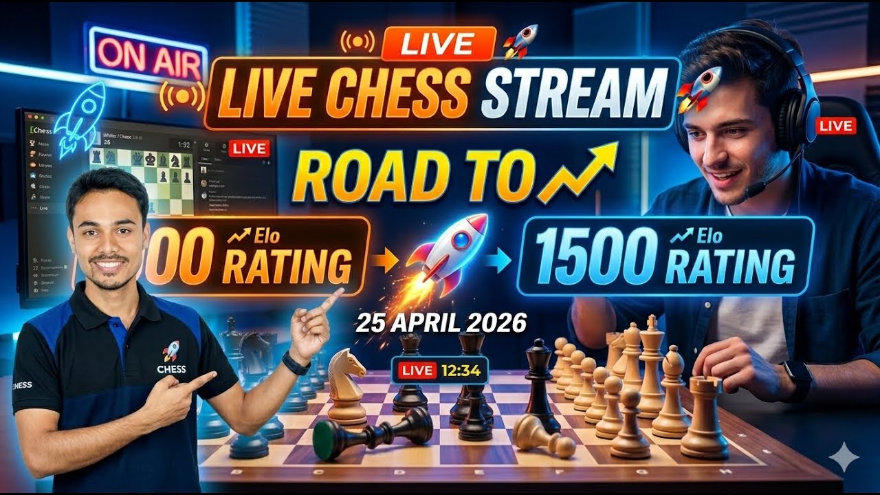 ♟️ 50 Bullet match challenge on 25 April 2026 Chess Live Stream | Road ...