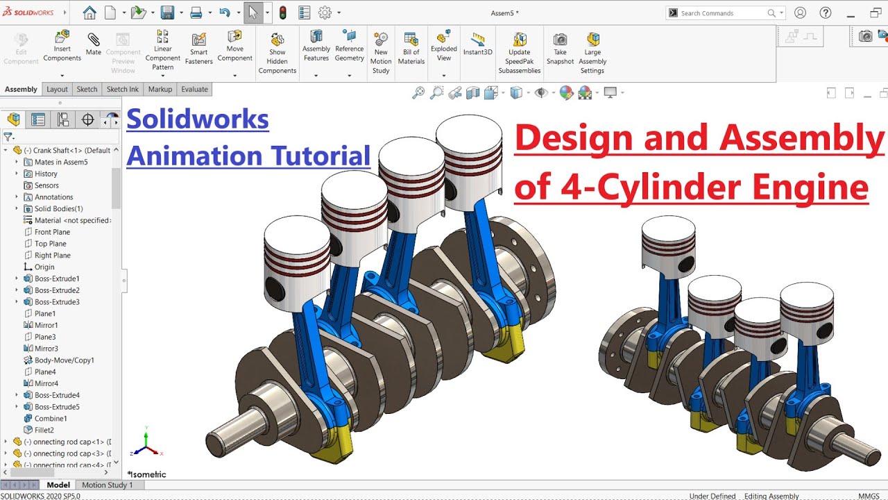 Designing A 4 Cylinder Engine In SolidWorks YouTube designing-a-4-cylinder-engine-in-solidworks-youtube