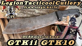 Testing out the GTKii GTK10 in DC53 steel!