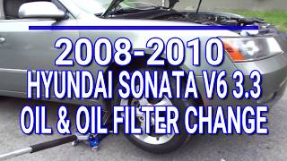 2008-2010 Hyundai Sonata V6 3.3 Oil and Oil Filter Change