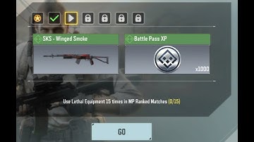 BUG Use lethal equipment 15 times in MP ranked matches