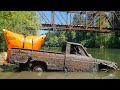 40 Years Underwater in River... Datsun or Ford Pickup Truck