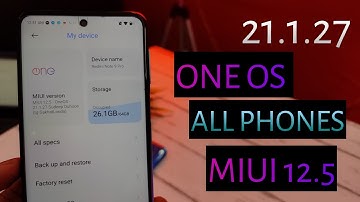 One OS | 12.5 | MIUI 21.1.27 Voice Changer & Always On Display | All MI & Poco Phones | Best ROM