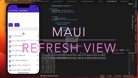 Maui RefrshView