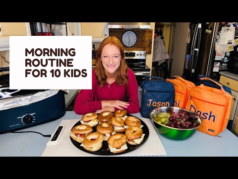 MORNING ROUTINE FOR 10 KIDS