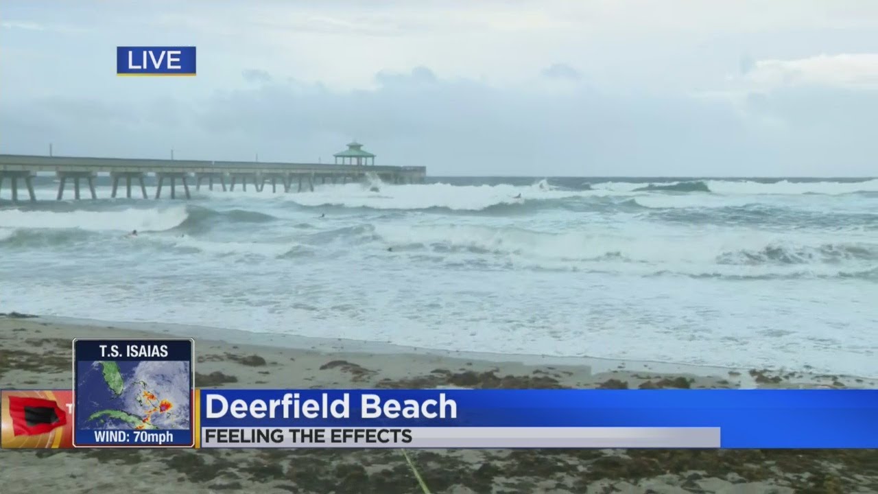 Tracking Tropical Storm Isaias From Deerfield Beach