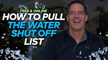 How to Pull the Water Shut Off List (FREE & Online)