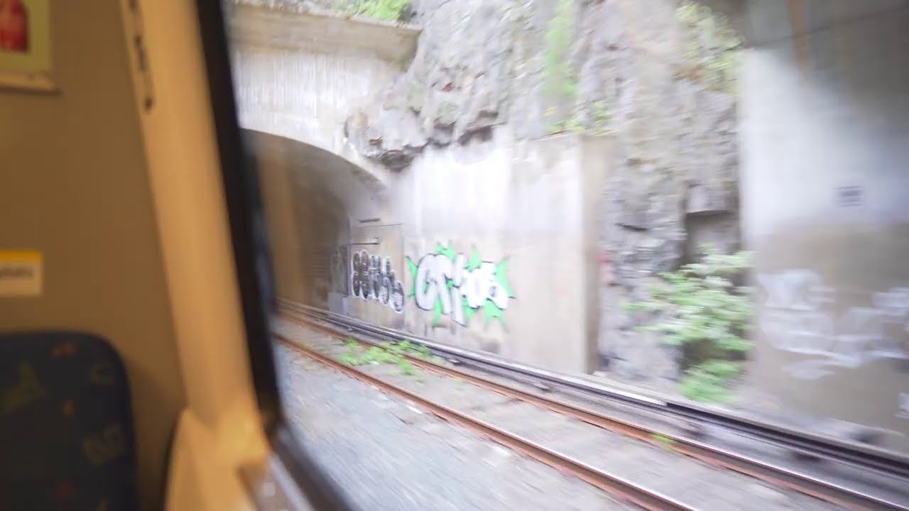 Sweden, subway ride from Slussen to Skärholmen