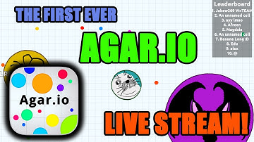 The first ever OFFICIAL Agar.io live stream! (for real this time)