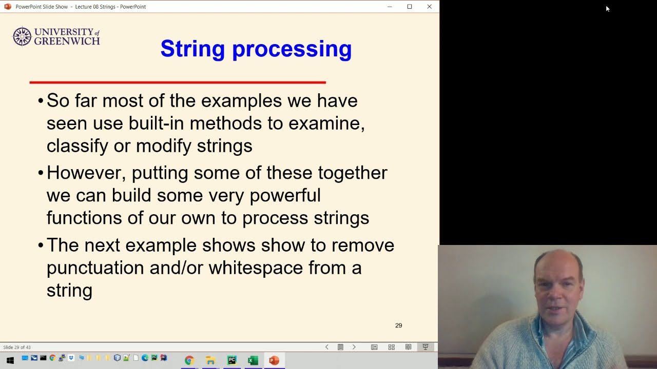 Python 08-8: Strings - Text processing & counting - YouTube