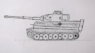 How to Draw a Tiger Tank