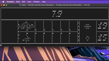 Tortoise and Hare simulation in console (C++)