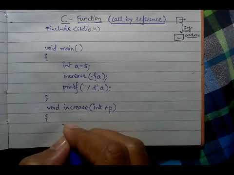 Function (call by reference) in C [Marathi]