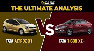 Tata Altroz XT vs 2020 Tigor XZ+ BS6 Petrol | Specs, Features, Price, Value Comparison in Hindi