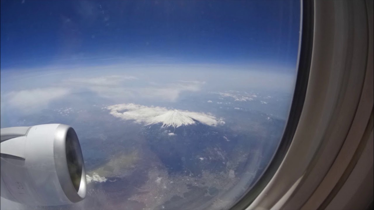 飛行機からの富士山2014 4 15