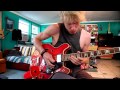 Eric shreds plays blues for the first time