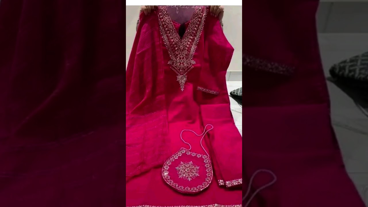 "Bright Pink Ethnic Suit 