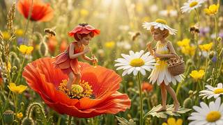 Tiny Forest Folk Making Honey Relaxing Celtic Harp Music Enchanted Village Ambience