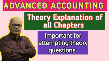 Advanced Accounting I Theory Explanation I Important Theory Questions I Khans Commerce Tutorial I