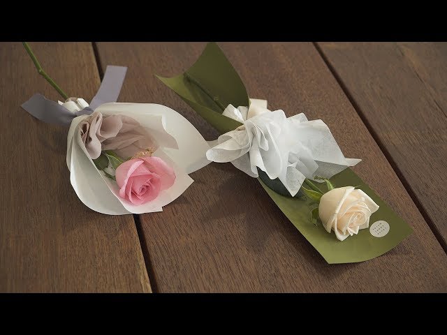 한송이  꽃포장 flower  wrapping 5