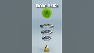 Ball vs Rings Simulation in Blender 🔥🏐 #satisfying #blender #3dart