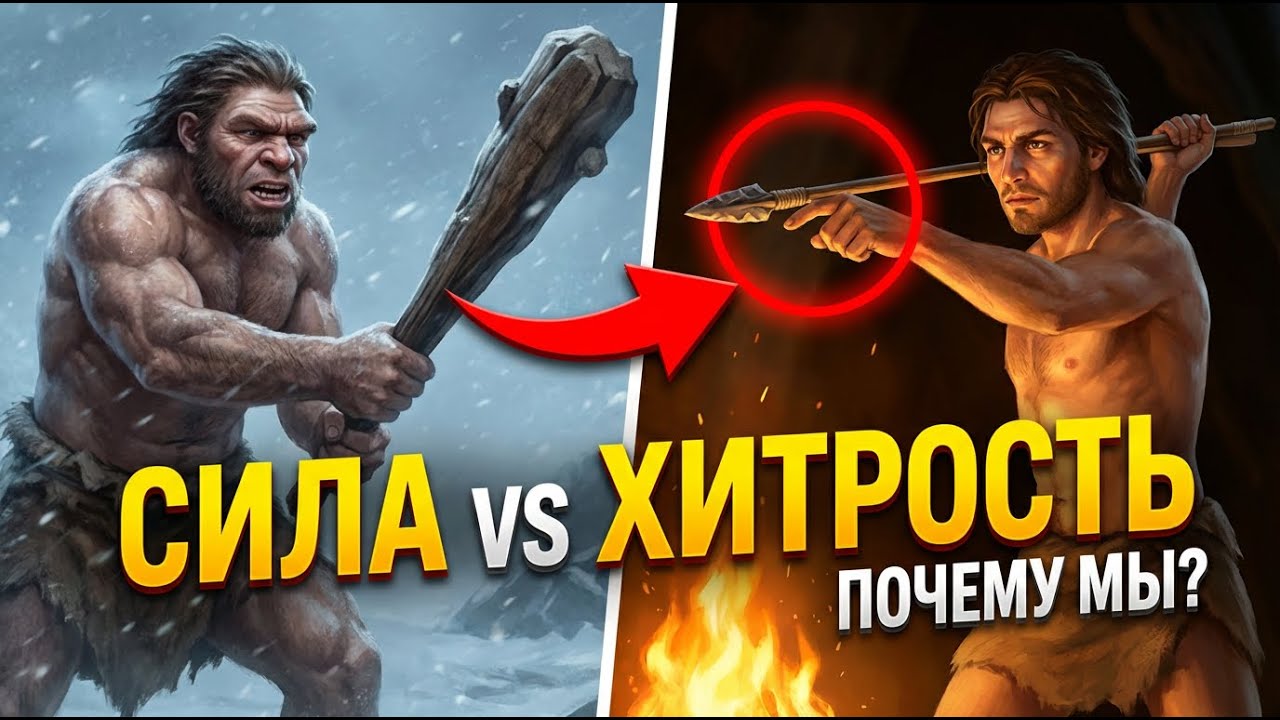 Почему выжили МЫ, а не они? Homo Sapiens VS Неандертальцы!