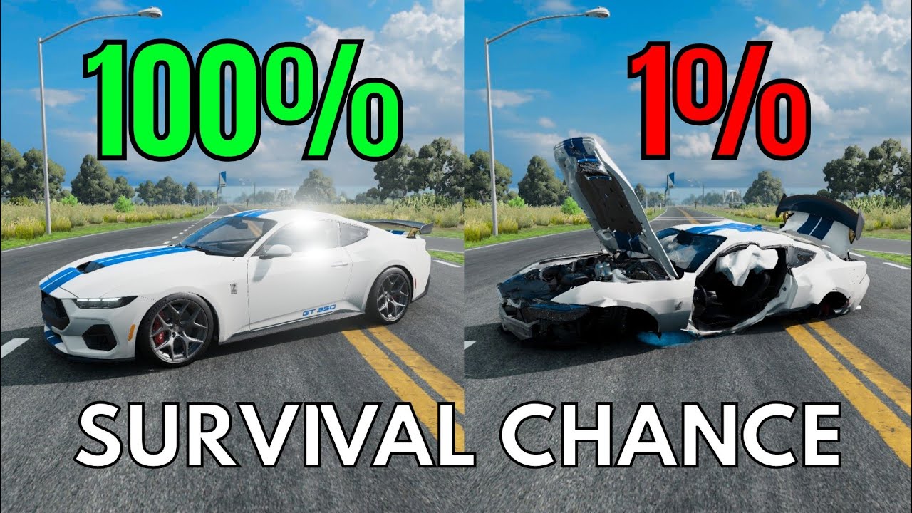 Realistic Survival Chance Crashes #4 | BeamNG.drive