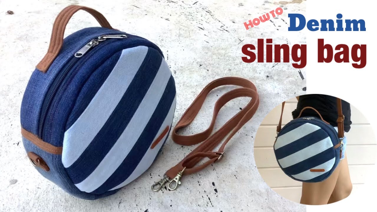 how to sew a denim sling bags tutorial,Diy sling bag, easy to sew sling ...