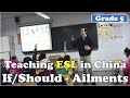 How To Teach Fun Spoken English Classes - Grade 5 Lesson - If/Should and Ailments