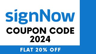 Signnow Coupon Codesignnow Promo Codesignnow Discount Code